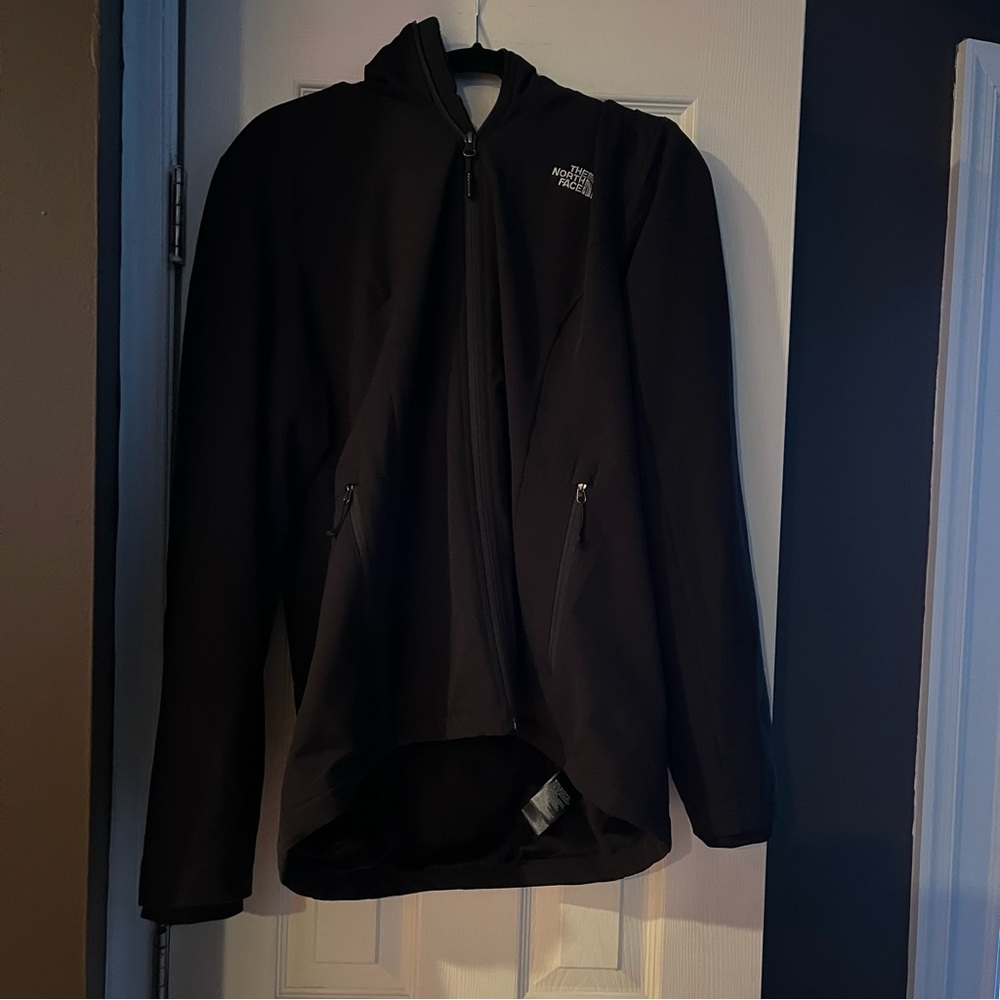 Women’s North Face Black Shelbe Raschel Full-Zip Hooded Jacket Size XL